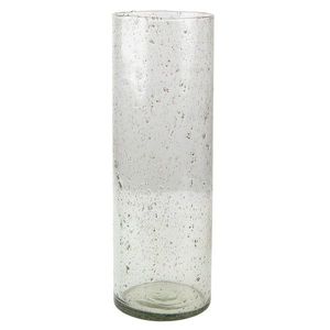 Skleněná transparentní foukaná váza Sandy - Ø 10*30 cm 6GL4297 obraz