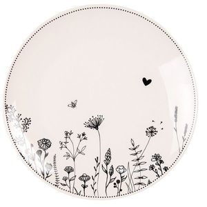 Porcelánový jídelní talíř s květinami Flora And Fauna - Ø 26cm FAFFP obraz