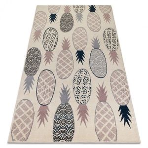 Dywany Lusczow Dětský koberec Pineapple krémový, velikost 120x170 obraz