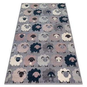 Dywany Lusczow Dětský koberec Sheep šedý, velikost 120x170 obraz