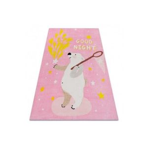Dywany Lusczow Dětský koberec WHITE BEER růžový, velikost 120x170 obraz