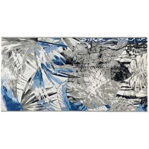 Kontrast Koberec JUNGLE VI 60x110 cm šedý/modrý obraz