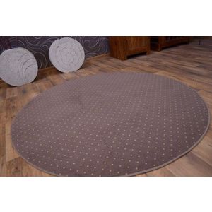 Dywany Lusczow Kulatý koberec AKTUA Breny hnědý, velikost kruh 100 obraz