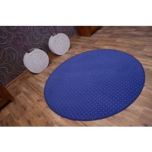 Dywany Lusczow Kulatý koberec AKTUA Breny modrý, velikost kruh 100 obraz