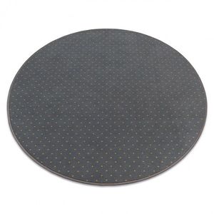 Dywany Lusczow Kulatý koberec AKTUA Rania šedý, velikost kruh 100 obraz