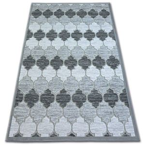 Dywany Lusczow Kusový koberec ACRYLOVY YAZZ 3766 šedý trellis, velikost 133x190 obraz