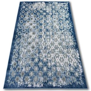 Dywany Lusczow Kusový koberec ACRYLOVY YAZZ 7006 šedý / modrý / slonová kost, velikost 133x190 obraz