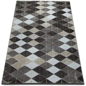Dywany Lusczow Kusový koberec ACRYLOVY YAZZ 7660 tmavě béžový / hnědý, velikost 133x190 obraz