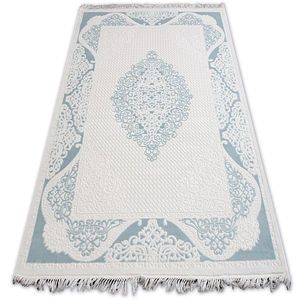 Dywany Lusczow Kusový koberec AKRYLOVÝ MIRADA 5416 Modrý ( Mavi ) Fringe, velikost 160x230 obraz