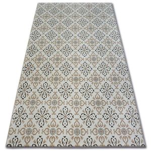 Dywany Lusczow Kusový koberec ARGENT - W4949 květiny krémový, velikost 133x190 obraz