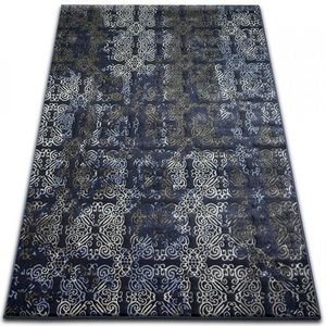 Dywany Lusczow Kusový koberec DROP JASMINE 453 tmavě modrý, velikost 133x190 obraz