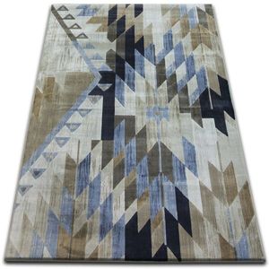 Dywany Lusczow Kusový koberec DROP JASMINE 758 světle modrý / kouřový, velikost 133x190 obraz