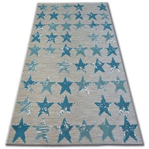 Dywany Lusczow Kusový koberec LISBOA 27219/754 hvězda tyrkysový, velikost 160x230 obraz