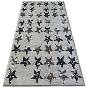 Dywany Lusczow Kusový koberec LISBOA 27219/975 hvězda hnědý, velikost 120x170 obraz