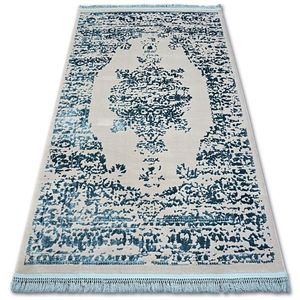 Dywany Lusczow Kusový koberec MANYAS Fegy šedo-modrý, velikost 100x300 obraz