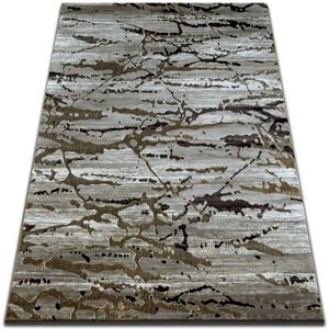 Dywany Lusczow Kusový koberec VOGUE 556 tmavě béžový / hnědý, velikost 133x190 obraz