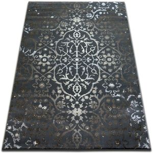 Dywany Lusczow Kusový koberec VOGUE 584 tmavošedý, velikost 133x190 obraz