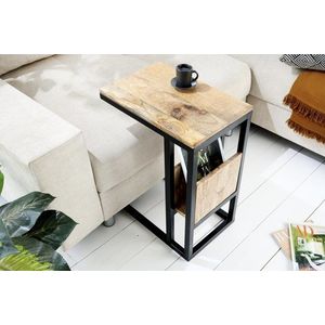 Příruční stolek KRIOS Dekorhome Mangovníkové dřevo obraz