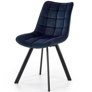 Židle K332 látka velvet/kov tmavě modráowy obraz