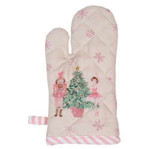 Béžová dětská chňapka - rukavice s Louskáčkem a baletkou Pastel Nutcracker - 12*21 cm PNC44K obraz