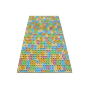 Dywany Lusczow Dětský kusový koberec LEGO zelený, velikost 100x100 obraz