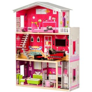 ECOTOYS Dřevěný domek pro panenky Rezidence Malibu Eco Toys obraz