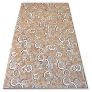 Dywany Lusczow Kusový koberec DROPS Bubbles béžový, velikost 100x150 obraz