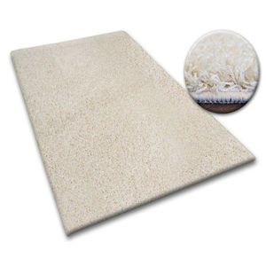 Dywany Lusczow Kusový koberec SHAGGY Izebelie 5cm krémový, velikost 100x150 obraz