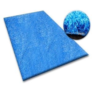 Dywany Lusczow Kusový koberec SHAGGY Izebelie 5cm modrý, velikost 100x150 obraz