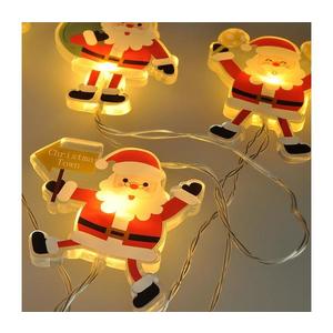 LED okenní řetěz - Santa, 6x LED, přísavný, 120cm, 2x AA obraz