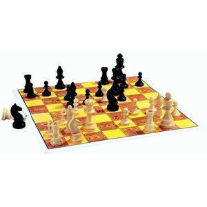 Detoa Společenská hra Šachy, dřevěné figurky, 37 x 22 x 4 cm obraz