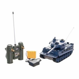 Teddies Tank RC TIGER I se zvukem a světlem, 33 cm, na baterie + dobíjecí pack 40 MHz obraz