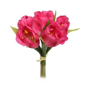 Umělá květina svazek Tulipán, růžová, obraz
