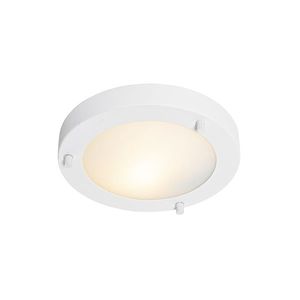 Moderní stropní svítidlo bílé 18 cm IP44 - Yuma obraz