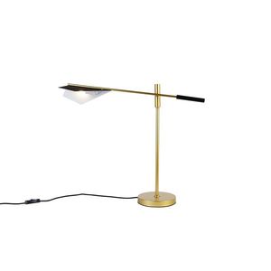 Designová stolní lampa černá se zlatou - Sinem obraz