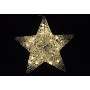 Nexos 28302 Vánoční dekorace - vánoční hvězda - 35 cm, 30 LED diod obraz