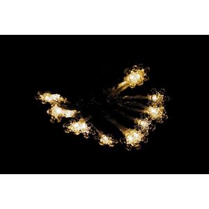 Nexos Vánoční světelný řetěz - sněhové vločky, teple bílý, 20 LED obraz