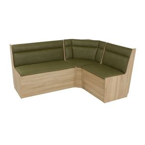 Rohová jídelní lavice BIG-BOX VI dub sonoma/zelená obraz
