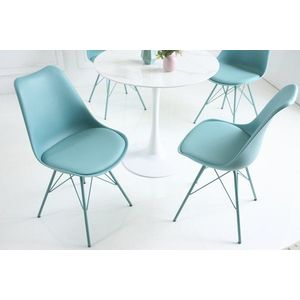Jídelní židle 4 ks IKAROS Dekorhome Světle modrá obraz