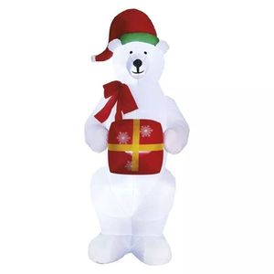 EMOS LED lední medvěd s vánočním dárkem nafukovací 240cm DCFC15 obraz