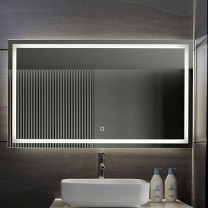80782 Aquamarin Koupelnové zrcadlo s LED osvětlením, 120 x 70 cm obraz