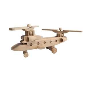 Gaboni 92243 Dřevěná helikoptera, 40 x 8 x 15 cm obraz