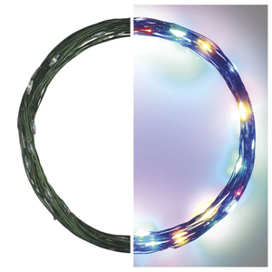 EMOS LED vánoční nano řetěz zelený, multicolor 4m D3AM01 obraz