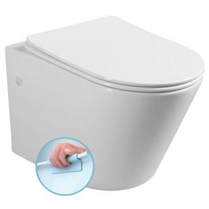 SAPHO PACO závěsná WC mísa, Rimless, 36x53cm, bílá PZ1012WR obraz