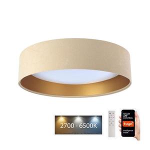 LED Stropní svítidlo SMART GALAXY LED/24W/230V Wi-Fi Tuya béžová/zlatá + DO obraz