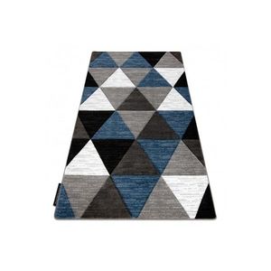 Dywany Lusczow Kusový koberec ALTER Rino trojúhelníky modrý, velikost 120x170 obraz