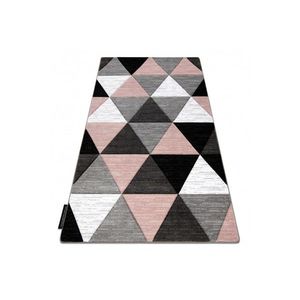 Dywany Lusczow Kusový koberec ALTER Rino trojúhelníky růžový, velikost 120x170 obraz