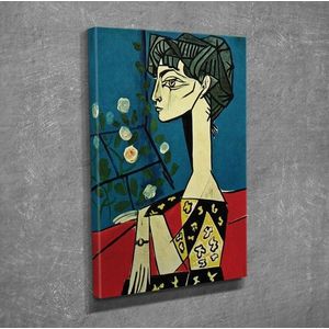 Wallity Obraz Jacqueline with Flowers 30x40 cm červený/modrý obraz