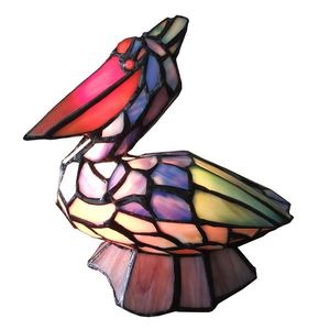 Stolní lampa Tiffany Bird - 24*19*31 cm 5LL-6003 obraz