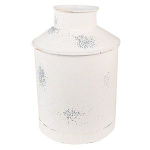 Béžová dekorativní plechová váza Fun Antique - Ø19*28 cm 6Y4752 obraz